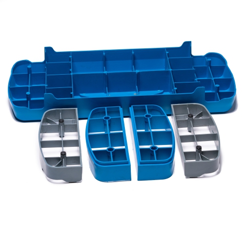 PRISP Adjustable Aerobic Stepper, 2 Height Levels Exercise Step Platform for Home Gym and Fitness Training; 68 x 28cm