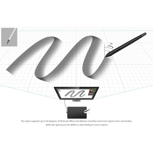 XP-PEN Deco 01 V2 Graphics Tablet 10x6.25 Inch Drawing Pen Tablet 8192 Levels Pressure Battery-Free Pen with Tilt Function Android Supported and 8