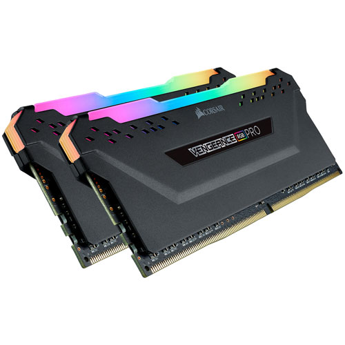 Mémoire DDR4 32 Go 3200 MHz Vengeance RGB Pro de Corsair pour PC (CMW32GX4M2E3200C16)