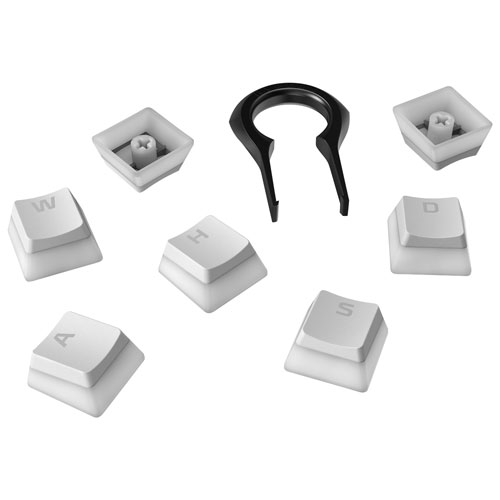 HyperX Mechanical Keyboard Pudding Keycaps - Full Set - White - English