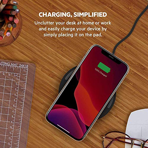Belkin BOOSTCHARGE Wireless Charging Pad 15W Black - Fast & Safe Charging