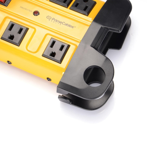 8 Outlets Metal Housing Surge Protector with 14AWG 10Ft Cord, 1350 Joules