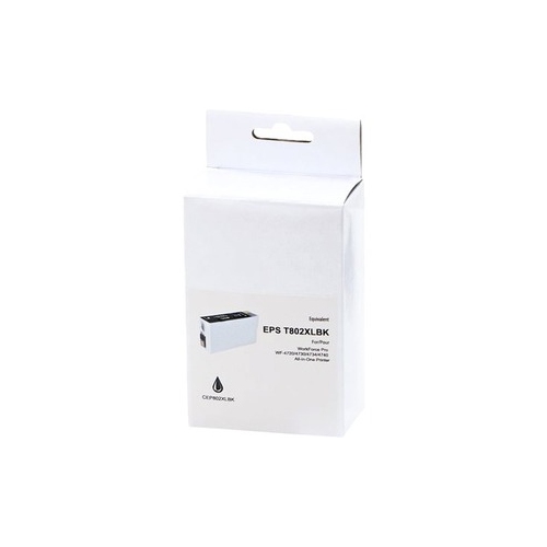 Premium Ink Ink Cartridge - Alternative for Epson T802XL120 - Black