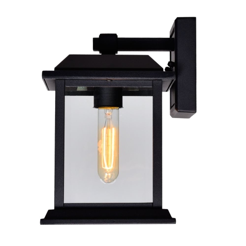 CWI Lighting Blackbridge 1 Light Outdoor Black Wall Lantern