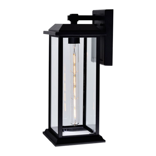 CWI Lighting Blackbridge 1 Light Outdoor Black Wall Lantern