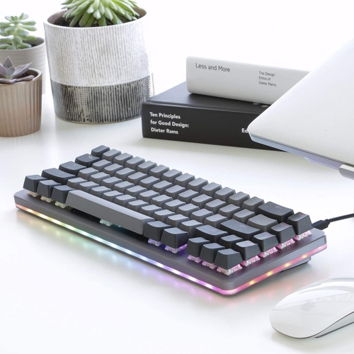 Drop ALT Mechanical Keyboard — 65% Gaming Keyboard, Hot-Swap Switches, Programmable Macros, RGB LED Backlighting, USB-C, Doubleshot PBT, Aluminum