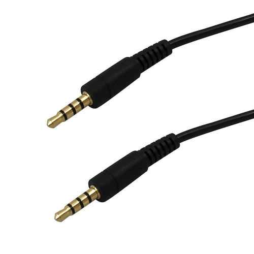 HYFAI 3.5mm 4C Male Jack to 3.5mm 4C Male Headphone AUX Auxiliary Audio Cable Riser Rated CMR/FT4 10 ft