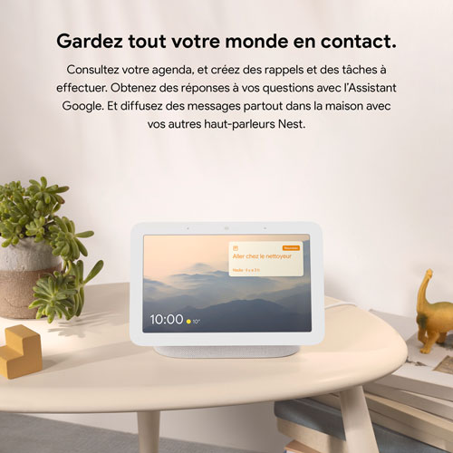 Écran intelligent Nest Hub de Google avec Assistant Google - Sable