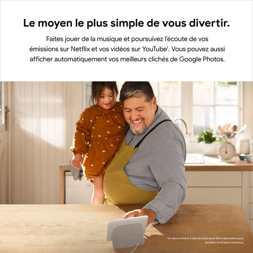 Écran intelligent Nest Hub de Google avec Assistant Google - Sable