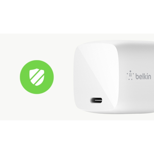 Belkin Boost Charge USB-C GaN Wall Charger - White