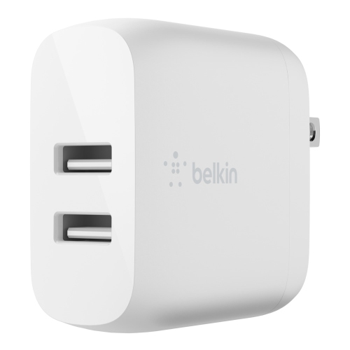 Belkin Boost Charge Dual USB-A Wall Charger - White
