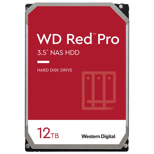 WD Red Pro 12TB 3.5" 7200RPM SATA III NAS Internal Hard Drive