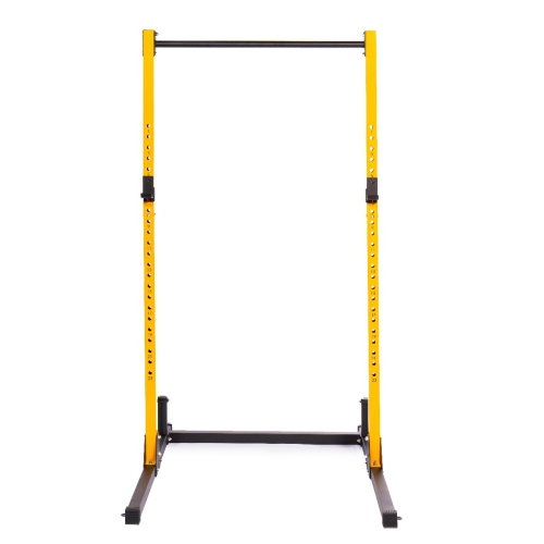 PRISP Multifunction Adjustable Squat Stand - Barbell Weight Rack with Pull-Up Bar for Home Gym