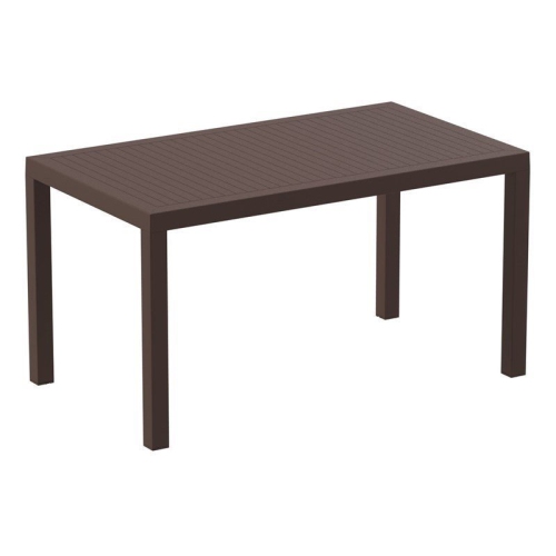 COMPAMIA  Ares 55" Resin Patio Dining Table In Brown