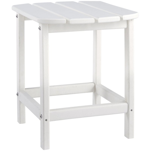 Bowery Hill Patio End Table in White