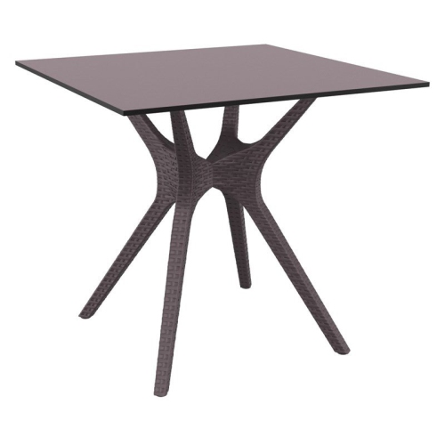 COMPAMIA  Ibiza 31" Square Patio Dining Table In Brown