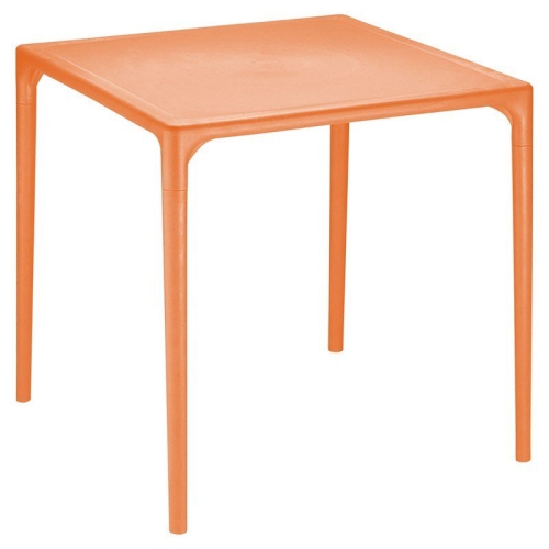 COMPAMIA  Mango 28" Square Patio Dining Table In Orange