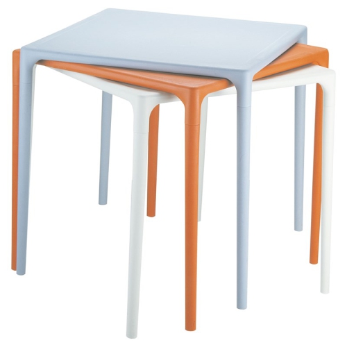 Compamia Mango 28" Square Patio Dining Table in Orange