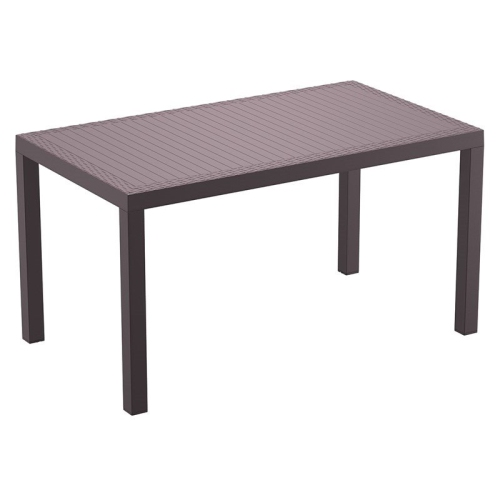 COMPAMIA  Orlando 55" Wickerlook Patio Dining Table In In Brown