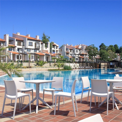 Sky Square Table 27 inch White