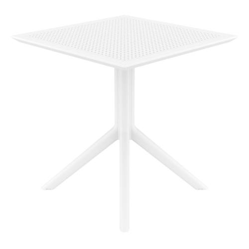 Sky Square Table 27 inch White