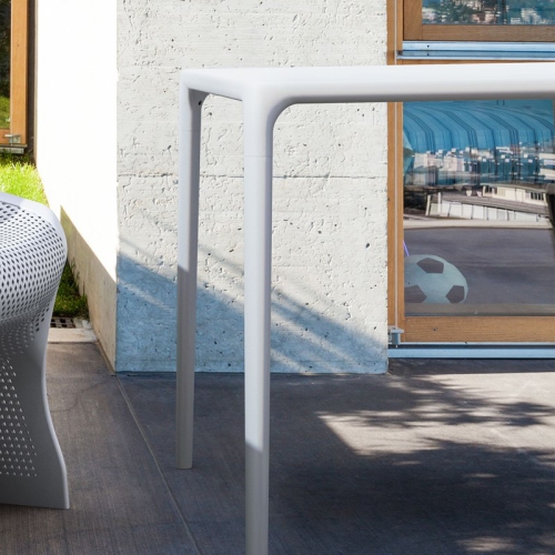 Compamia Mango 28" Square Patio Dining Table in Gray