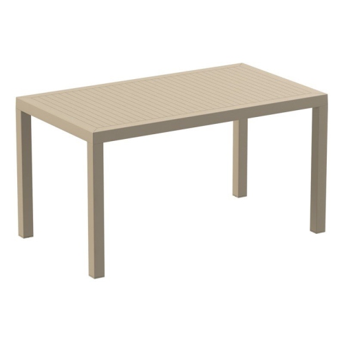 COMPAMIA  Ares 55" Resin Patio Dining Table In Taupe