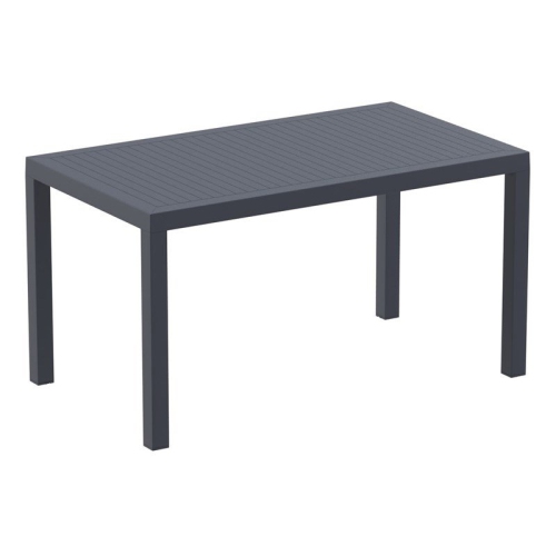 COMPAMIA  Ares 55" Resin Patio Dining Table In Dark In Gray