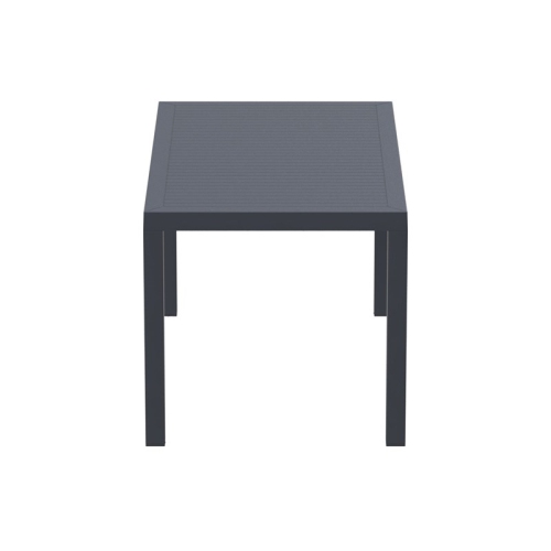 Compamia Ares 55" Resin Patio Dining Table in Dark Gray