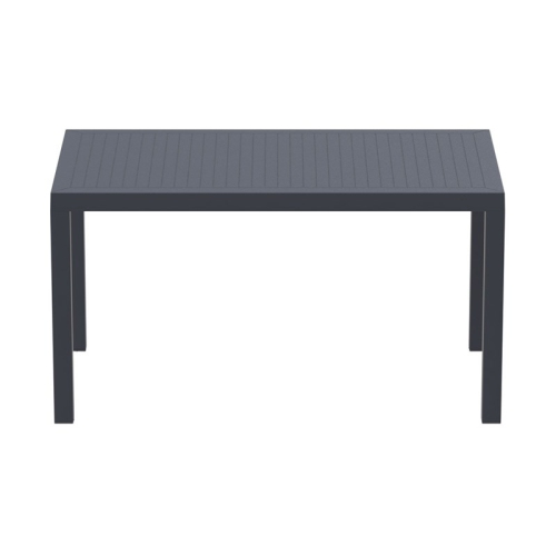 Compamia Ares 55" Resin Patio Dining Table in Dark Gray