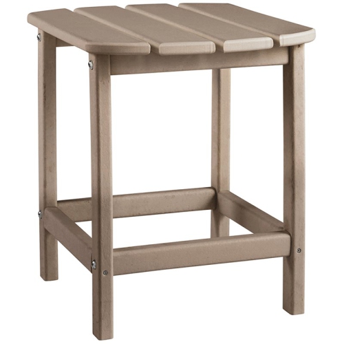 BOWERY HILL  Patio End Table In Grayish In Brown