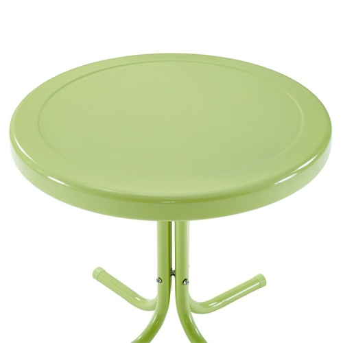 Crosley Retro Metal Patio End Table in Key Lime