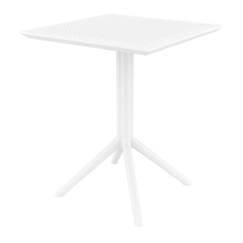 COMPAMIA Sky 24 Inch Square Folding Table In White Finish