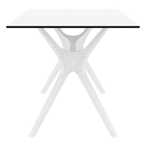 Compamia Ibiza 55" Patio Dining Table in White