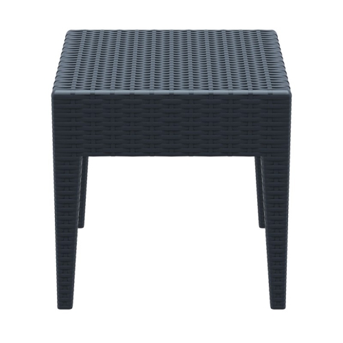 Compamia Miami Square Patio End Table in Dark Gray