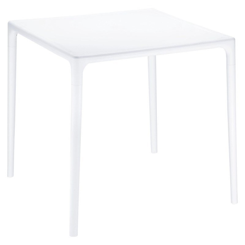 COMPAMIA  Mango 28" Square Patio Dining Table In White