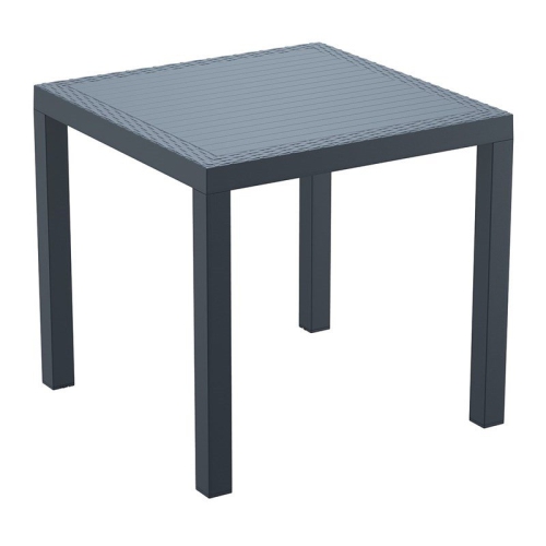 COMPAMIA  Orlando 31" Square Patio Dining Table In Dark In Gray