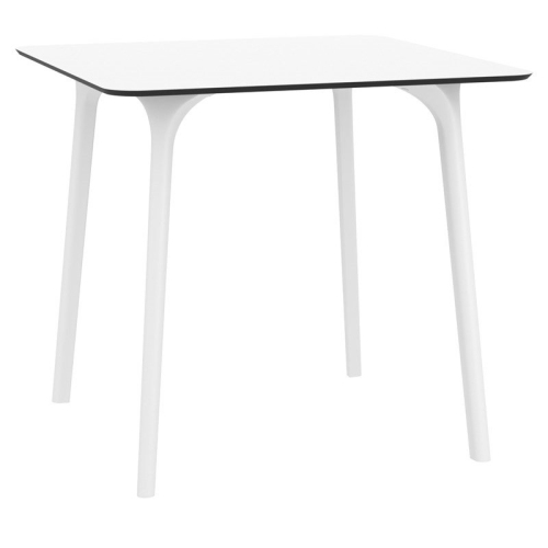 COMPAMIA  Maya 31" Square Patio Dining Table In White