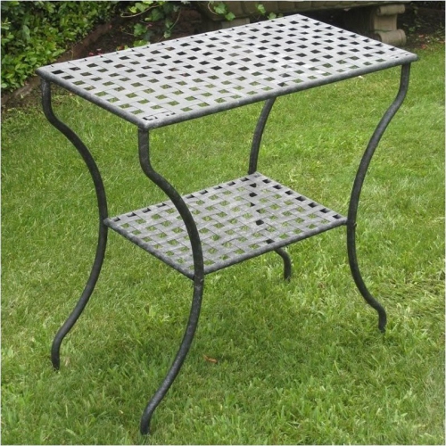 PEMBERLY ROW  Rectangular 2-Tier Patio Table