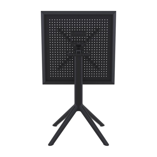 Sky 24 inch Square Folding Table in Black finish