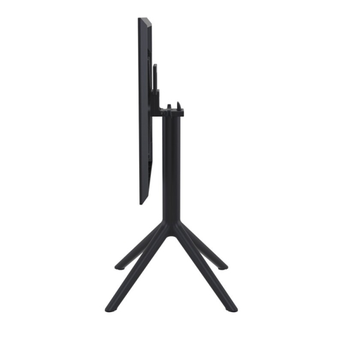 Sky 24 inch Square Folding Table in Black finish