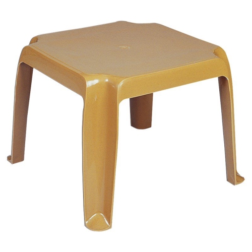 Compamia Sunray Square Patio End Table in Teak Brown