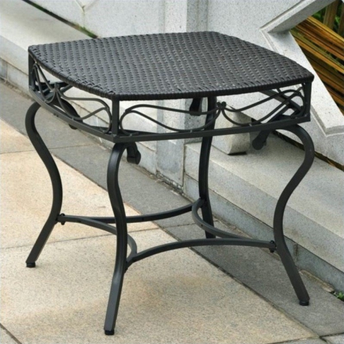 PEMBERLY ROW  Patio Side Table In Antique In Black