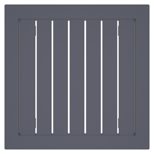 Compamia Ocean Square Resin Patio Side Table in Dark Gray