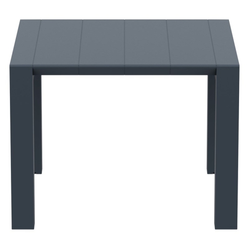 Compamia Vegas 55" Extendable Patio Dining Table in Charcoal Gray