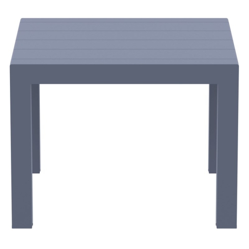 Compamia Vegas 55" Extendable Patio Dining Table in Dark Gray