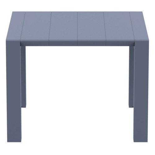 Compamia Vegas 55" Extendable Patio Dining Table in Dark Gray
