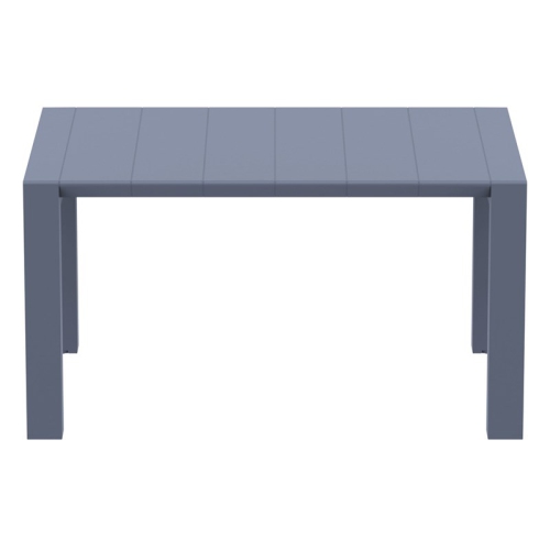 Compamia Vegas 55" Extendable Patio Dining Table in Dark Gray