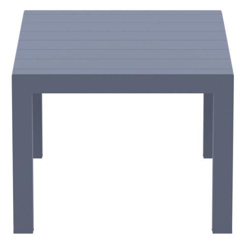 Compamia Vegas 55" Extendable Patio Dining Table in Dark Gray