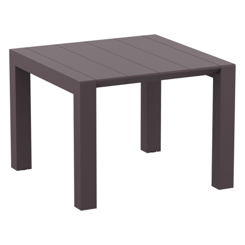 COMPAMIA  Vegas 55" Extendable Patio Dining Table In In Brown